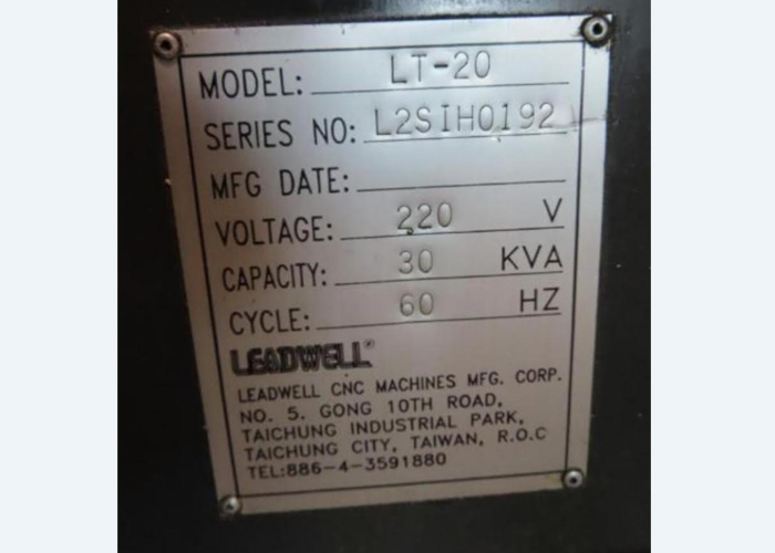 Leadwell LT-20 CNC Lathe - Image 7