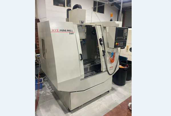 XYZ Mini Mill 560 CNC Machine from WIN Win CNC – Compact vertical machining center designed for high-precision milling and efficient small-part production