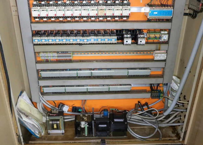Win Win company’s RID 154G12 rotary transfer machine in an industrial facility, featuring multiple machining stations arranged in a circular configuration for automated, high-volume production processes